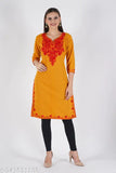 WOOLLEN AARI WORK KURTI FOR GIRLS/WOMENS