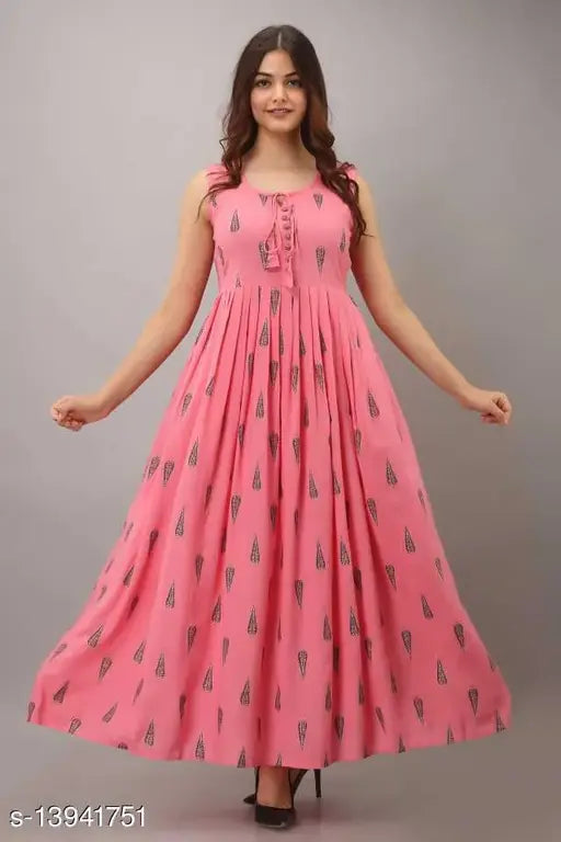 Demirner pink anarkali kurta