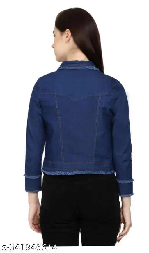 TRENDY CLASSIC GRACEFUL WOMEN JACKET/WAIST COAT FOR WOMEN AND GIRLS (DARK BLUE)