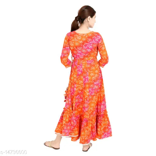 SS SANGANERI Printed Rayon Kurti