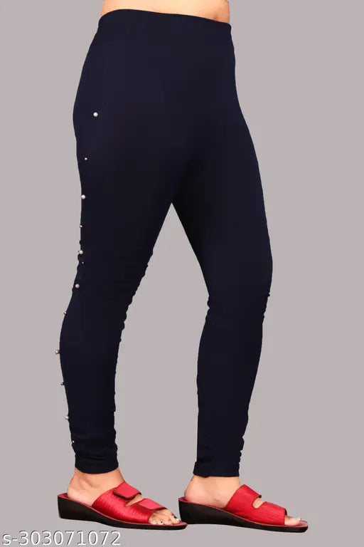 New Ravishing Glamarous Black And Navy Blue Tight Jeggings (PACK OF 2)