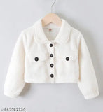 Teddy Jacket Cuffed Women Wool Jackets | White Jacket