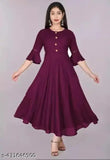 Anar kali kurti colour purple