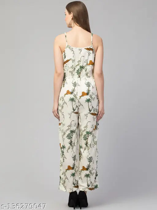 Spegety Neck printed Jumpsuits