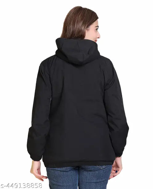 women Full Sleeves Winter Windcheater Jackets Regular Fit Trendy Look & Designs