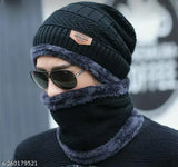 Wool beanie cap for men