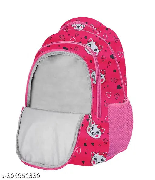 Frantic Polyester 26 L School Backpack With Pencil School Bag Class 1 to 8 Daypack(RR_Rani_Cat_Dog_2024_A)