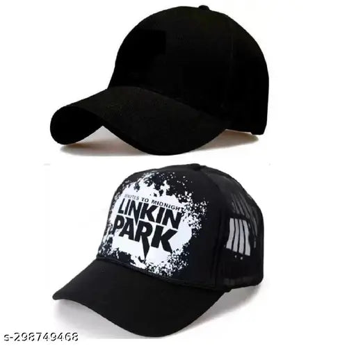 New Stylish Trendy Adjustable Baseball Cap Black Baseball Cap linkin park cap