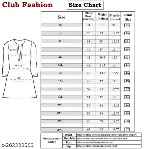 Plus Size Winter Wear Kurti for Women(Size- 3XL,4XL,5XL,6XL,7XL,8XL)