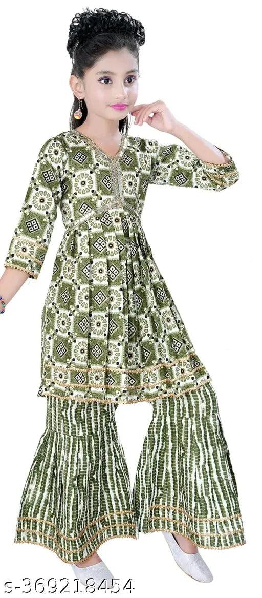 aliya cut dress for girls/readymade wear for kids girls/shara kurta set only