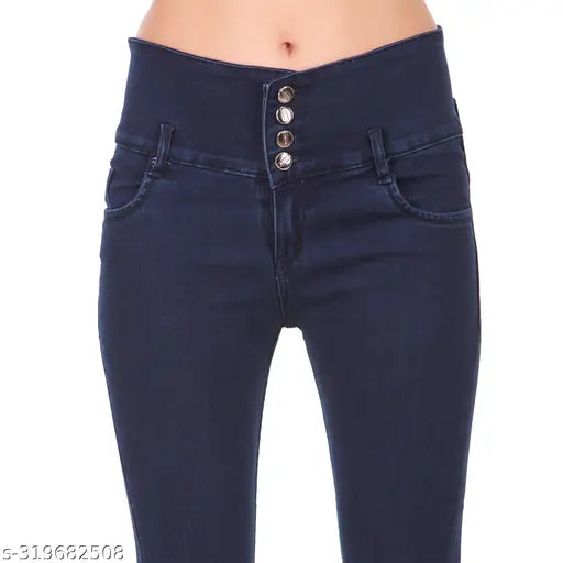 Women Dark Blue Jeans