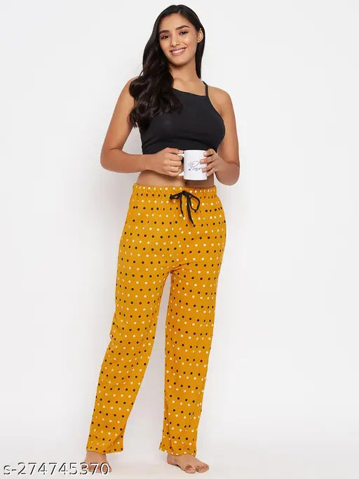 Women Ethnic Motifs Printed Cotton Lounge Pants