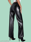 Tandul Regular Fit Women Black Trousers