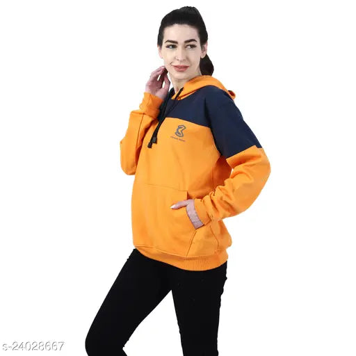 Chanda Khuba Women's Sweatshirt Full Sleeve Kangaroo Pocket Pullover hoodies - CKHD-G-01