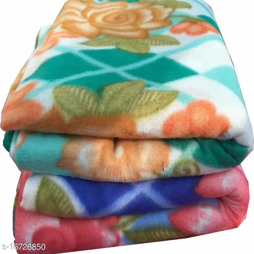 Comfytouch Double Printed Fleece Blanket Pack of 2