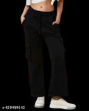 Trandy Stylish Dori Cargo Pants New Trendy Lycra Partywear Jogger for Women and Girls