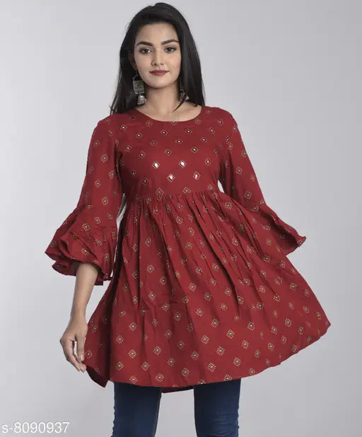 Stylish Printed Couple T-shirts, Frock_Top,Kurti_Top