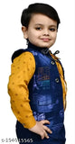 Boys YELLOW Denim Ethnic Jackets