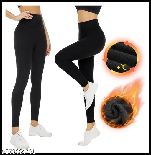 XXL - Winter Warm Thermal Fleece Thick Women Slim Fit High Waist Leggings