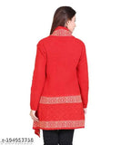 Dripfit Winter Orange Shrug for Women | Openable Shrug Sweater