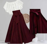 Women's Maroon Skirt