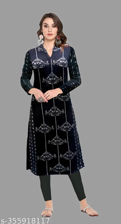 Reagular Fit Woolen Kurti in Low Price