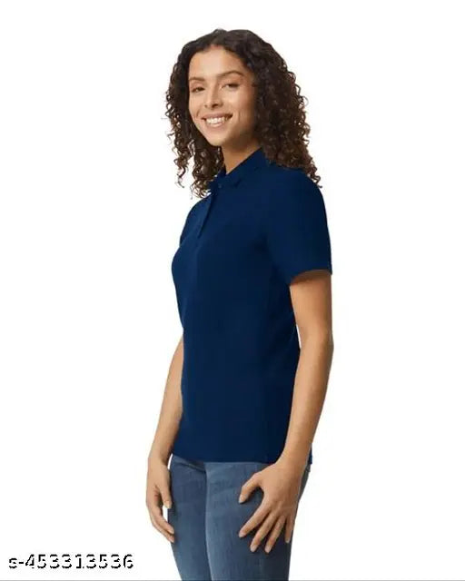 Gildan Softstyle Women's Pique Polo Navy