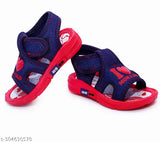 Childrens Fancy walking Sandal with rubber sole for Baby Boys and Baby Girls Chu-Chu-Musical Sound__Navyblue/Red