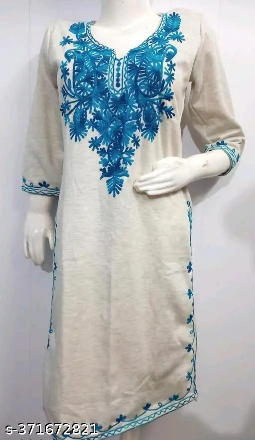 "Winter Elegance: Unveiling the Grace of Our Woolen Kurti Collection"