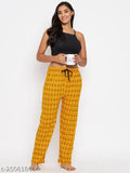 Aliza Women Cotton Dot Printed Lower/Track Pants/Pyjamas/Lounge Pants