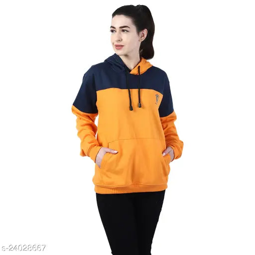 Chanda Khuba Women's Sweatshirt Full Sleeve Kangaroo Pocket Pullover hoodies - CKHD-G-01