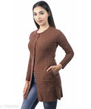 Ogarti woollen designer Women"s long Cardigan