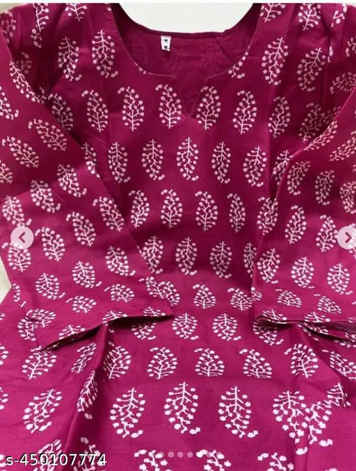 Pink kurti with pant