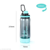 Super Sports 600ML water bottle | Sports Water Bottle | Gym water bottle | Kids Water bottle | School Water bottle (Blue, Pack of 1)