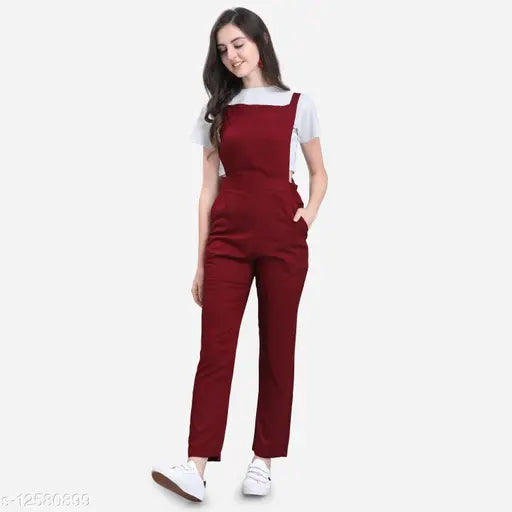 Solid Women Dungaree