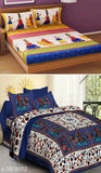 Jaipuri Printed Double Bed sheet pack of 2