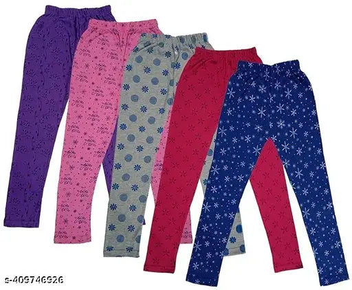 Hivata Women Printed Pajama Lounge Wear Lower Bottom Wear Hosiery Casual Track Pant Night Lounge Lingerie Wear Bottom Pants Multi Prints Color May Vary Pyjama Pack of 5