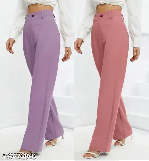 Trendy Retro Women Women Combo Trousers