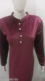 Winter Kurtis,Velvet kurti for ladies,Winter Kurtis For Ladies,maroon Winter Kurti