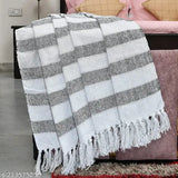 IQ INTERIOR QUOTIENT Profound Aura Breathable Soft Cotton Throw for Sofa, Bed & Couch(Multi Color) 150cm x 125cm / 60 x 50 inch with Tassels