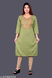 Women's Straight EmbroideredWoolen kurti , kurti for winter, woman kurti, embroidery kurti