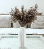 18 inch Long Natural Dried Premium Pampas Grass for Home, Office, Wedding and Events Decor – Fluffy, No Shedding and No Stench (6 pcs)