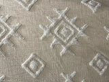 An Export Quality Ultra Soft Plush Cotton Blended Handwoven Slubbed Tufted Throw