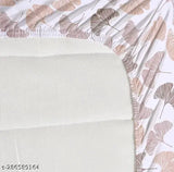 """"Double Bed Sheet""""250 Soft Cotton King Size Elastic Fitted""""Double Bed Sheet""""With Two Pillow Covers- All Around 360 Elasticated Floral Sheet- 72 X 78 X 10 Inches Drop, Color Multi""""