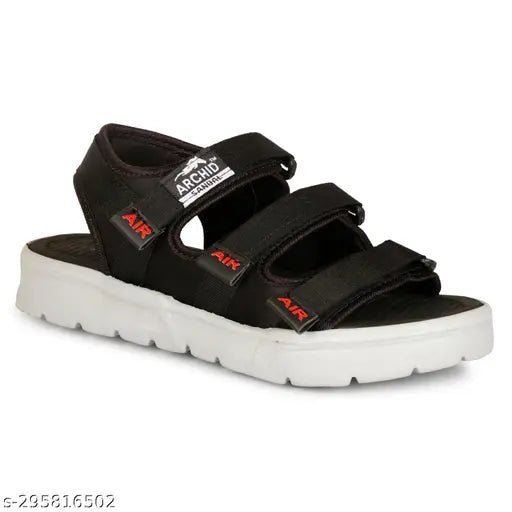 Velcro Sports Sandals For Boys Stylish Light Weight Sandal For Boy|Trendy Sandal For Boy|Casual Sandal For Boy|Daily Wear Sandal For Boy (Pack of 2) Combo