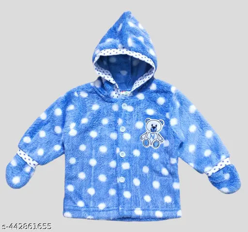 Kids Winter Wear Baby Boy Sweater Set- Sky Blue