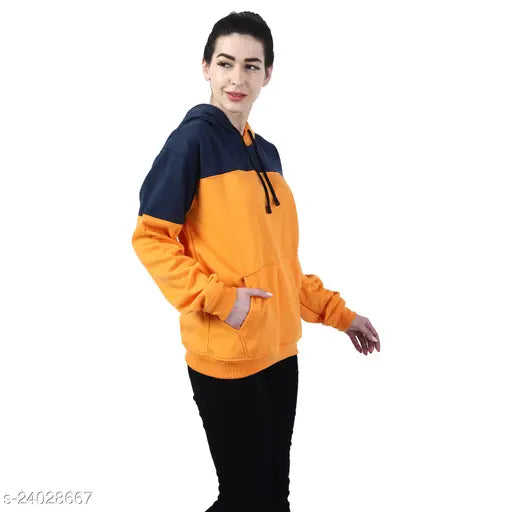 Chanda Khuba Women's Sweatshirt Full Sleeve Kangaroo Pocket Pullover hoodies - CKHD-G-01