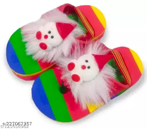 Kids cute teddy flip-flops