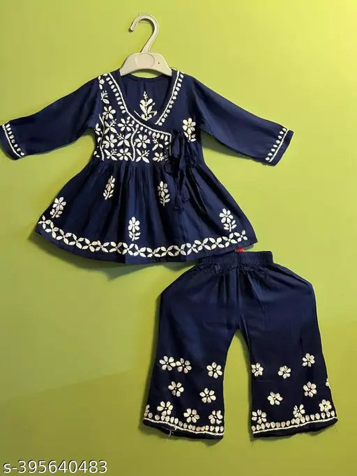 Lucknowi Chikankari Kurti & Sharara set