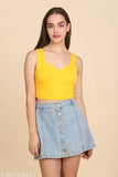 Trendy Yellow & Pink Stylish Top T-shirt for Women